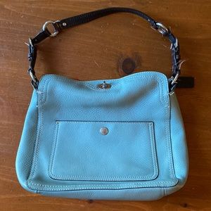 Light blue Coach handbag